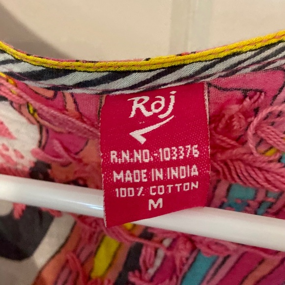 Super Groovy, far out, and cool. Psychedelic print embroidered tunic dress M - Picture 4 of 6